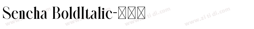 Sencha BoldItalic字体转换